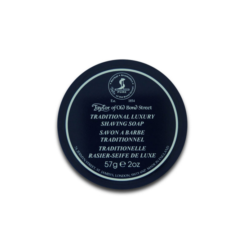 Taylor of Old Bond Street Sapone da barba tradizionale di lusso in ciotola da viaggio (57g)
