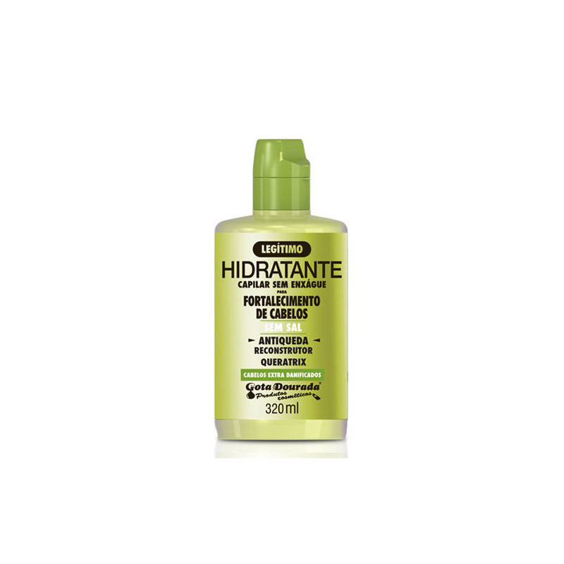 Gota Dourada Queratrix Crema Leave-in Anti-caduta Senza Sale (320ml)
