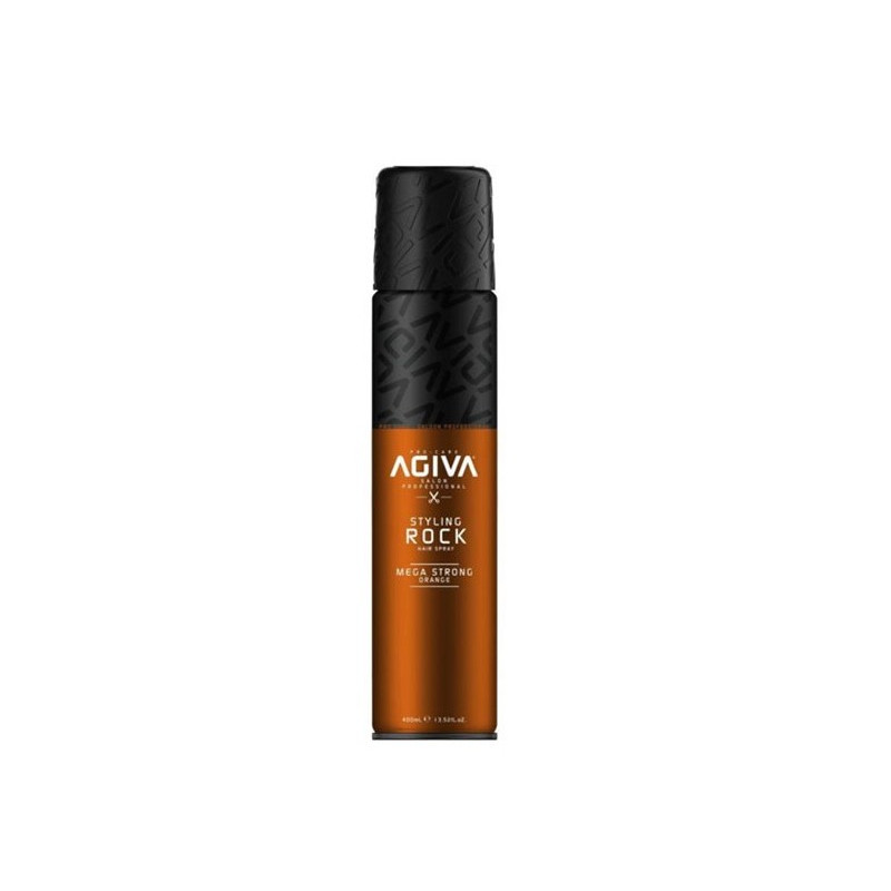 Agiva Styling Rock Lacca per Capelli Mega Forte Arancione (400ml)