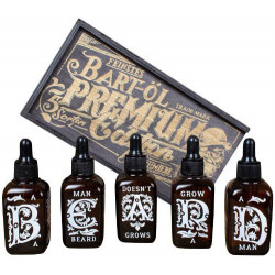 Schmiere Set Olio da Barba 5 Fragranze Assortite (5X50ml)