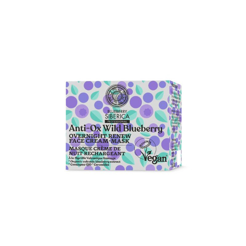 Natura Siberica Mirtillo Crema-Maschera Viso Rinnovatrice Notturna (50ml)