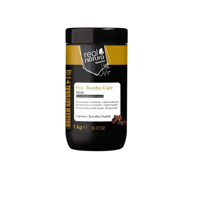 Real Natura Pro-Cor Riparazione Bomba Caffè Maschera Senza Sale (1Kg)
