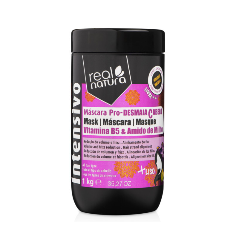 Real Natura Pro-Desmaia Cabello Maschera Senza Sale (1Kg)