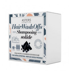 Asters Cosmetics Shampoo Solido Soia Nera e Carbone di Legno Duro (100gr)