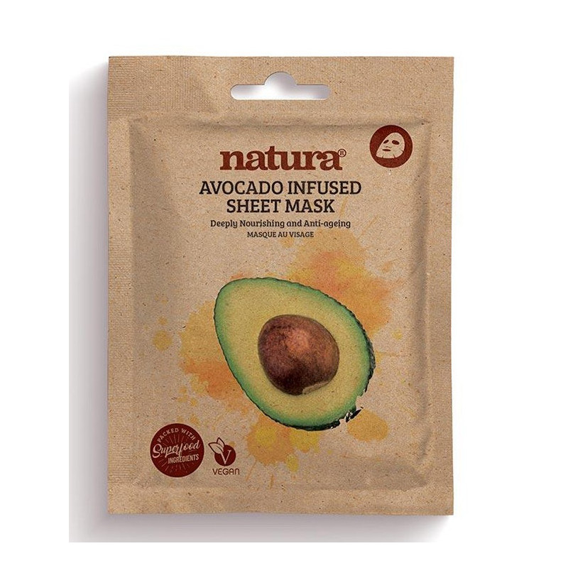Natura Maschera in tessuto infusa all'avocado (22ml)