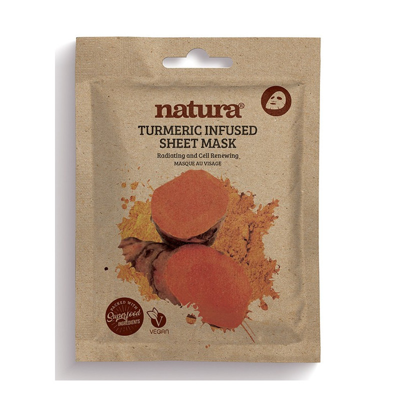 Natura Maschera in Tessuto Infusa alla Curcuma (22ml)