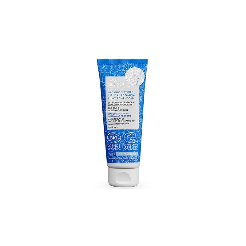 Natura Siberica Maschera Viso all'Argilla Detergente Profonda (75ml)