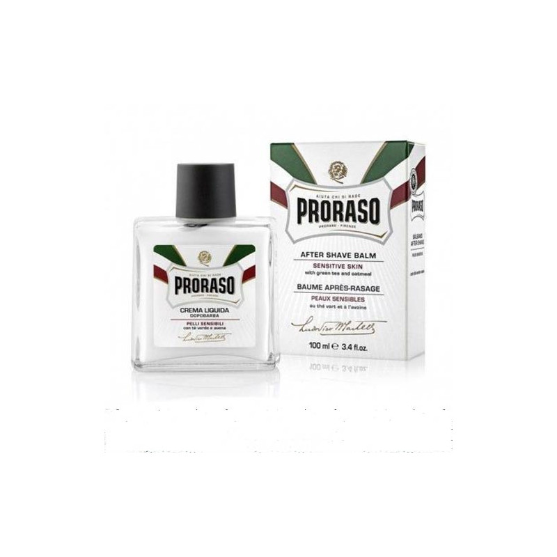 Crema Dopobarba Proraso White Line Lozione Tè Verde/Oatmeal (100ml)
