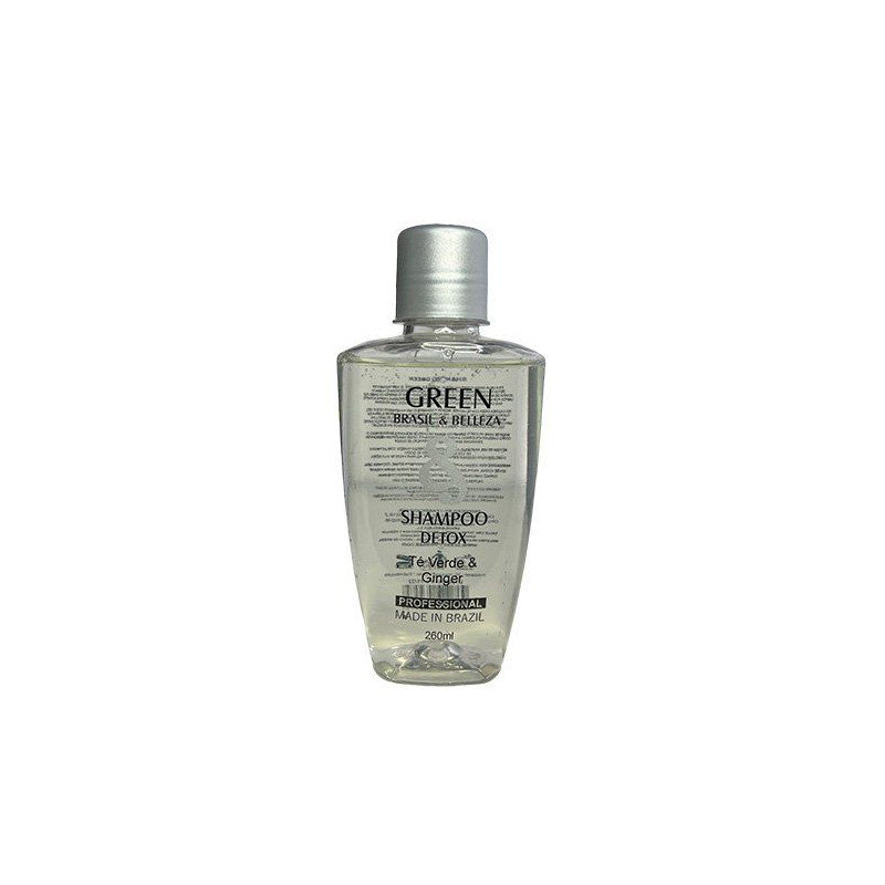 Brasil & Belleza Tè verde e Zenzero Shampoo Detox Senza sale (260ml)