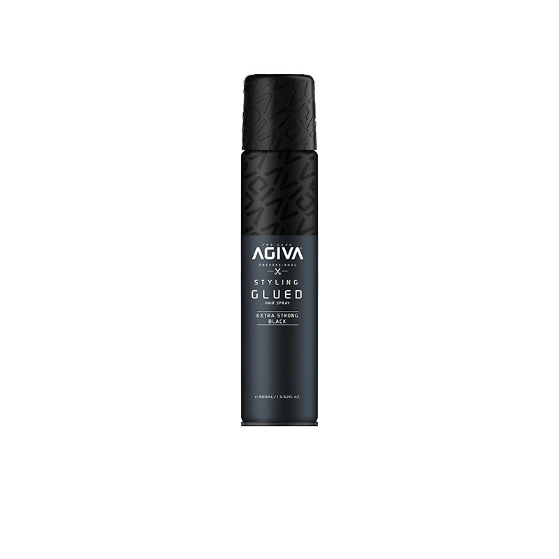 Agiva Styling Lacca per Capelli Effetto Colla Extra Forte Nera 400ml